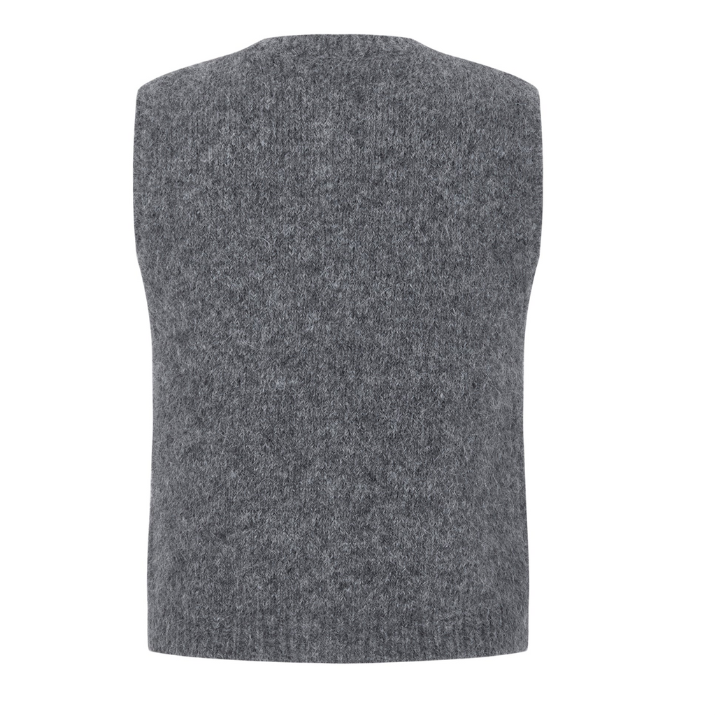 SOFT REBELS - STRIK VEST - CAMILLA 525-207 - DARK GREY MELANGE