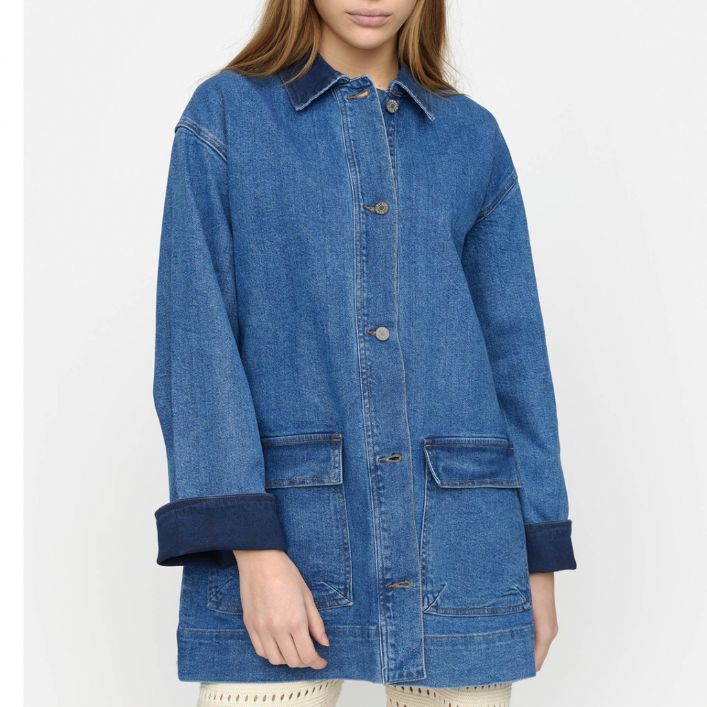 SOFT REBELS - JAKKE - KIKI SR224-604 - TRUE BLUE DENIM