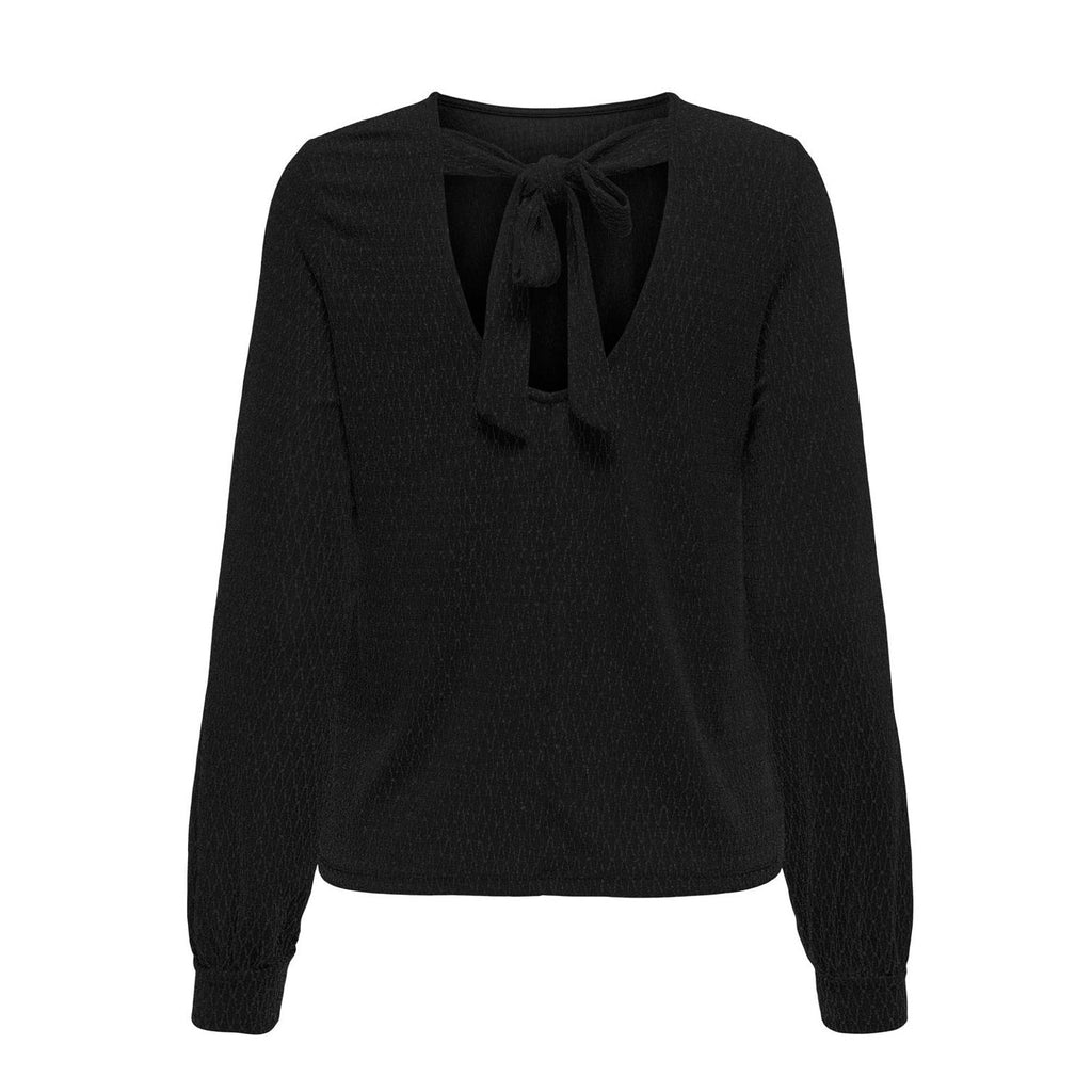 ONLY - TOP - CAROL 15371588 - BLACK/HARLEKIN BLACK
