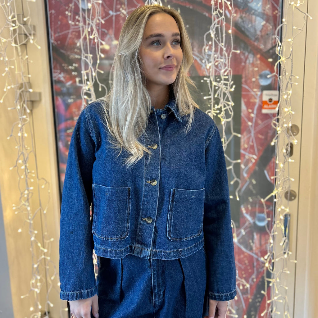 ONLY - DENIMJAKKE - LERIN 15338904 - DARK BLUE DENIM