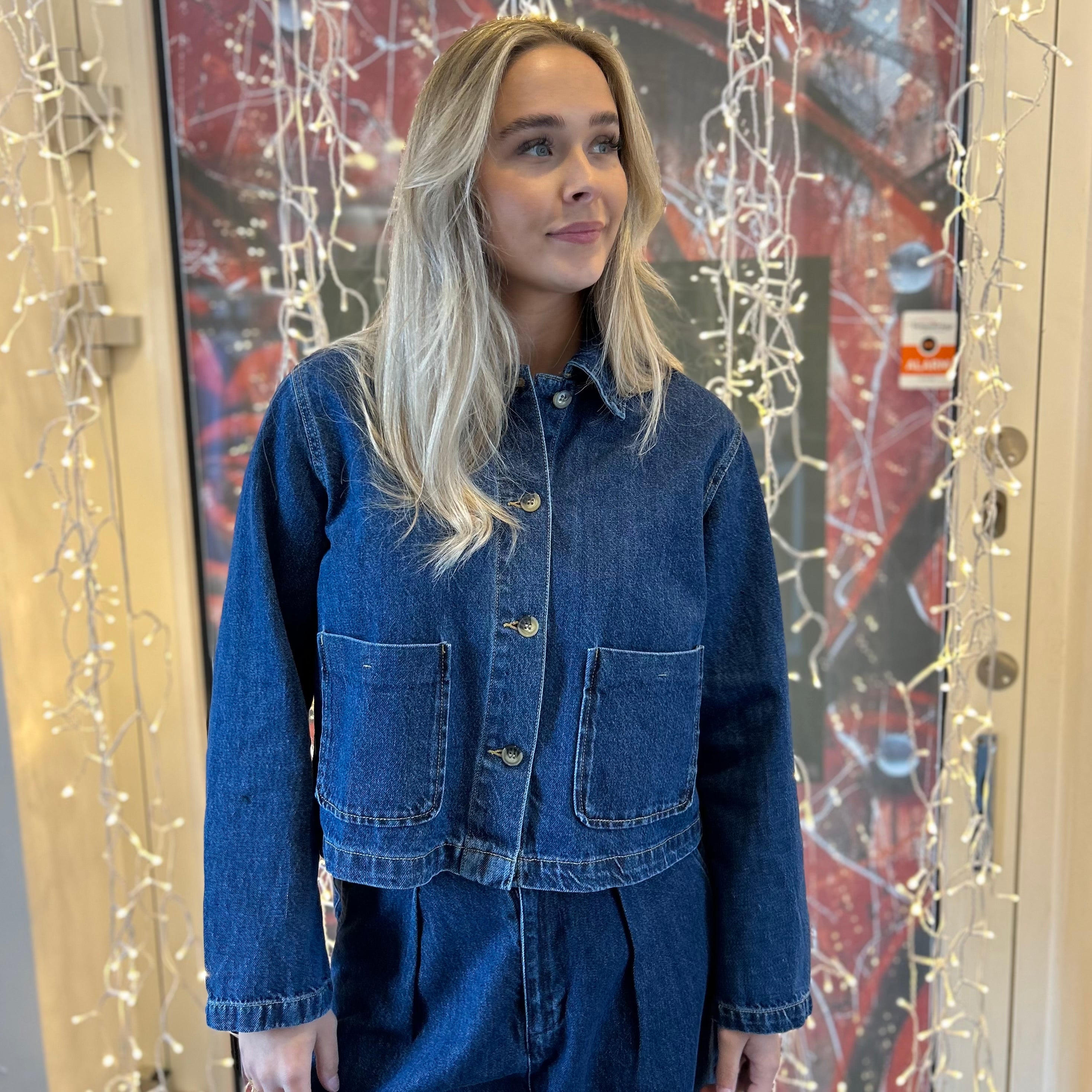 ONLY - DENIMJAKKE - LERIN 15338904 - DARK BLUE DENIM