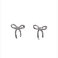 ONLY - ØRERINGE - HAYLEE 15299146 - SILVER COLOUR BOW