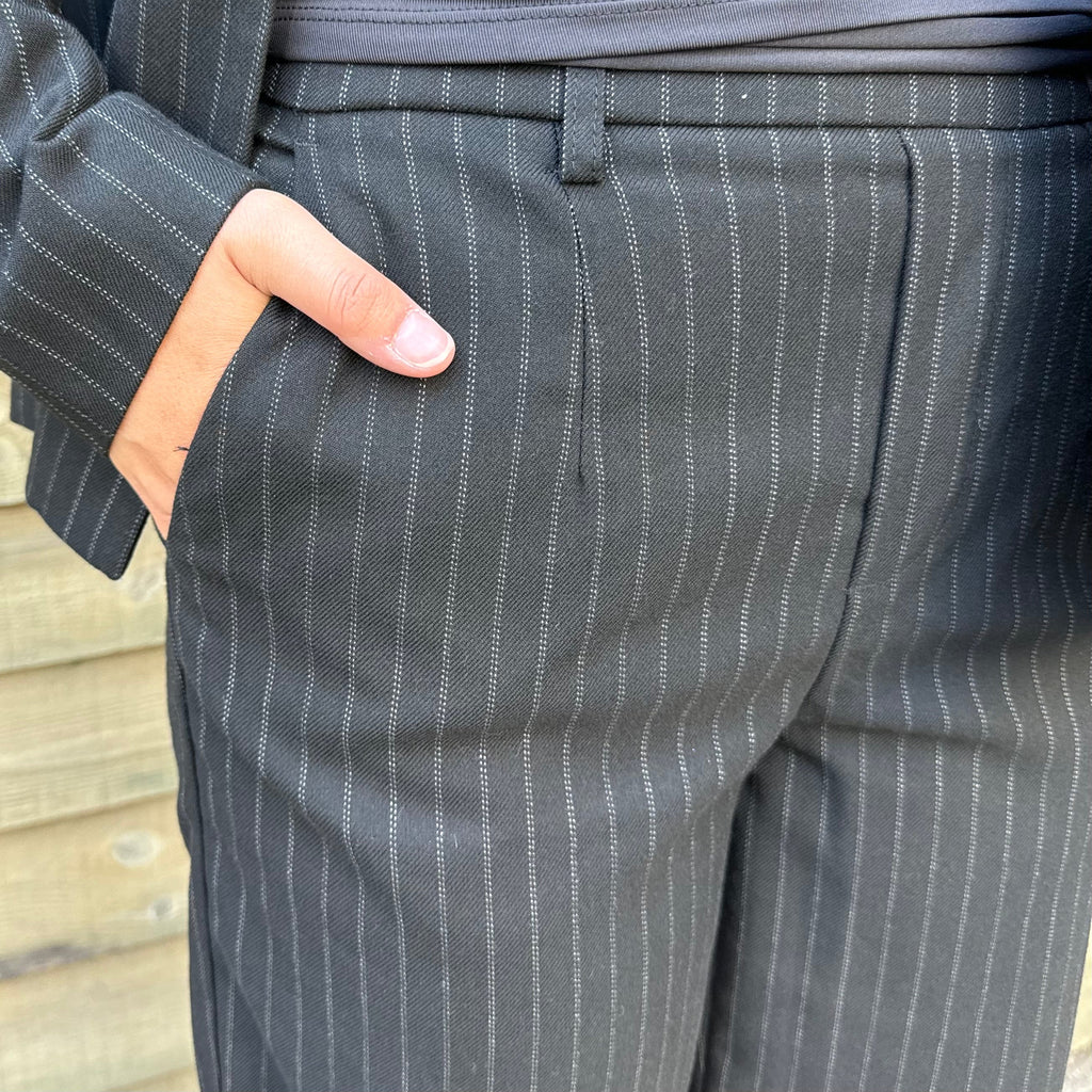 OBJECT - BUKS - LISA 23040544 - BLACK/GREY STRIPES