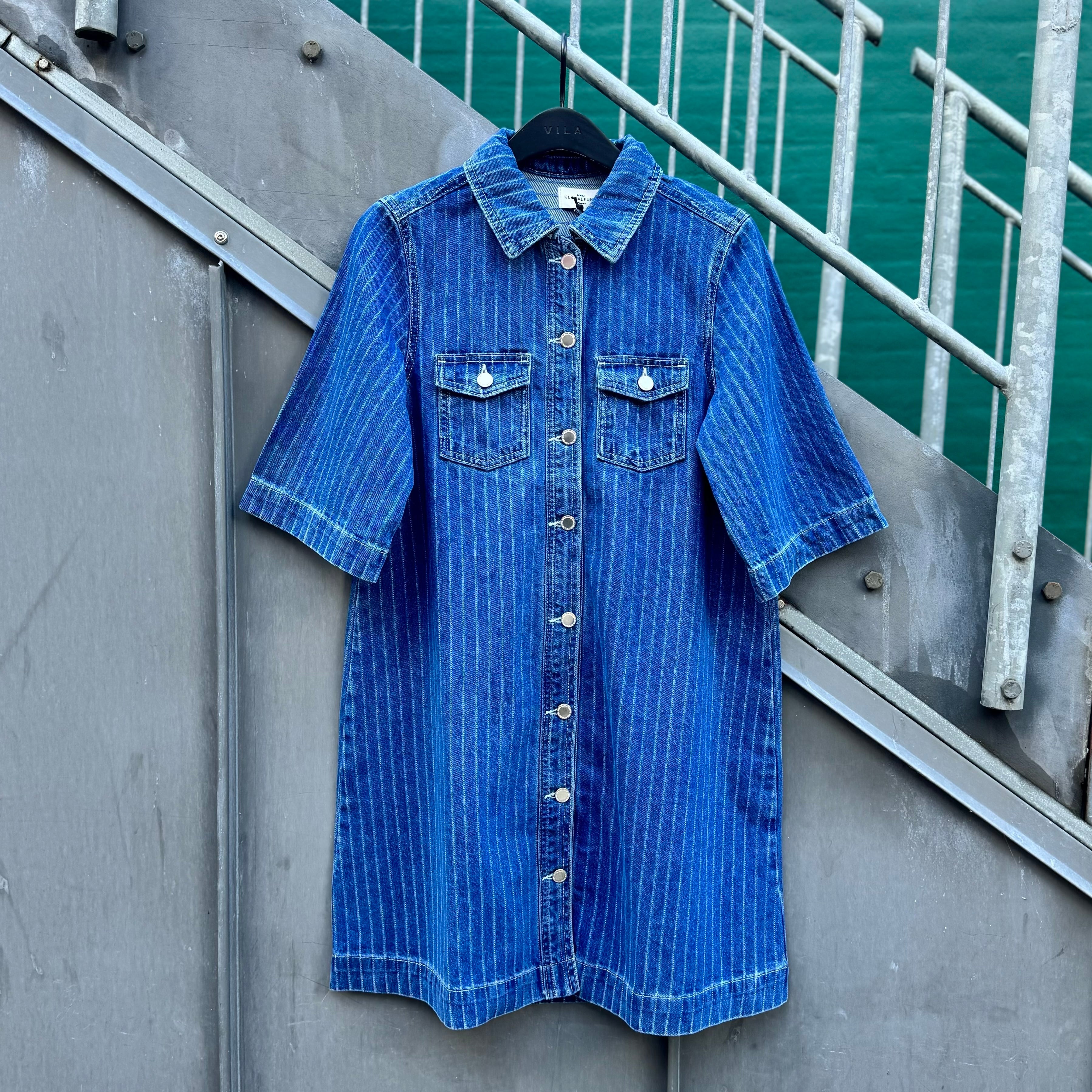 GLOBAL FUNK - KJOLE - MIRA 73378815 - MID BLUE STRIPE