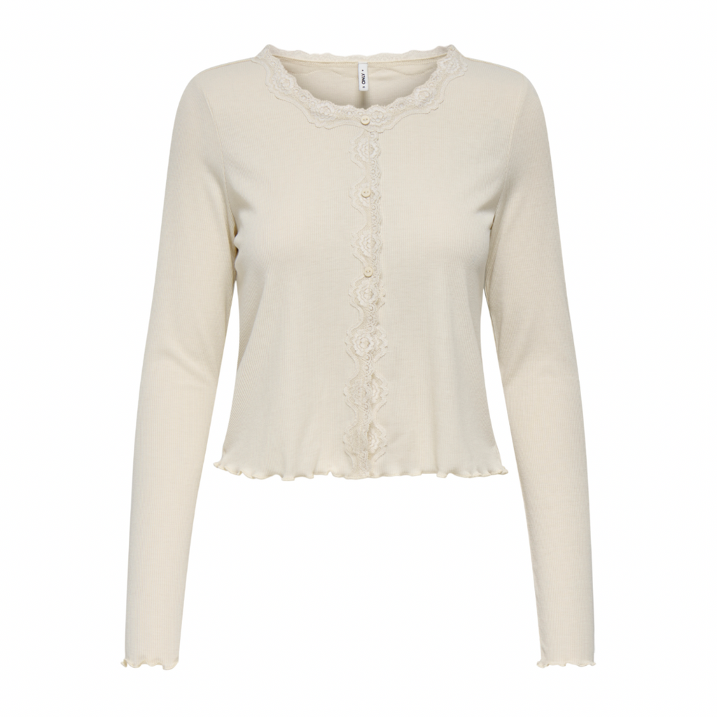 ONLY - CARDIGAN - ENEA LACE 15361331 - BIRCH