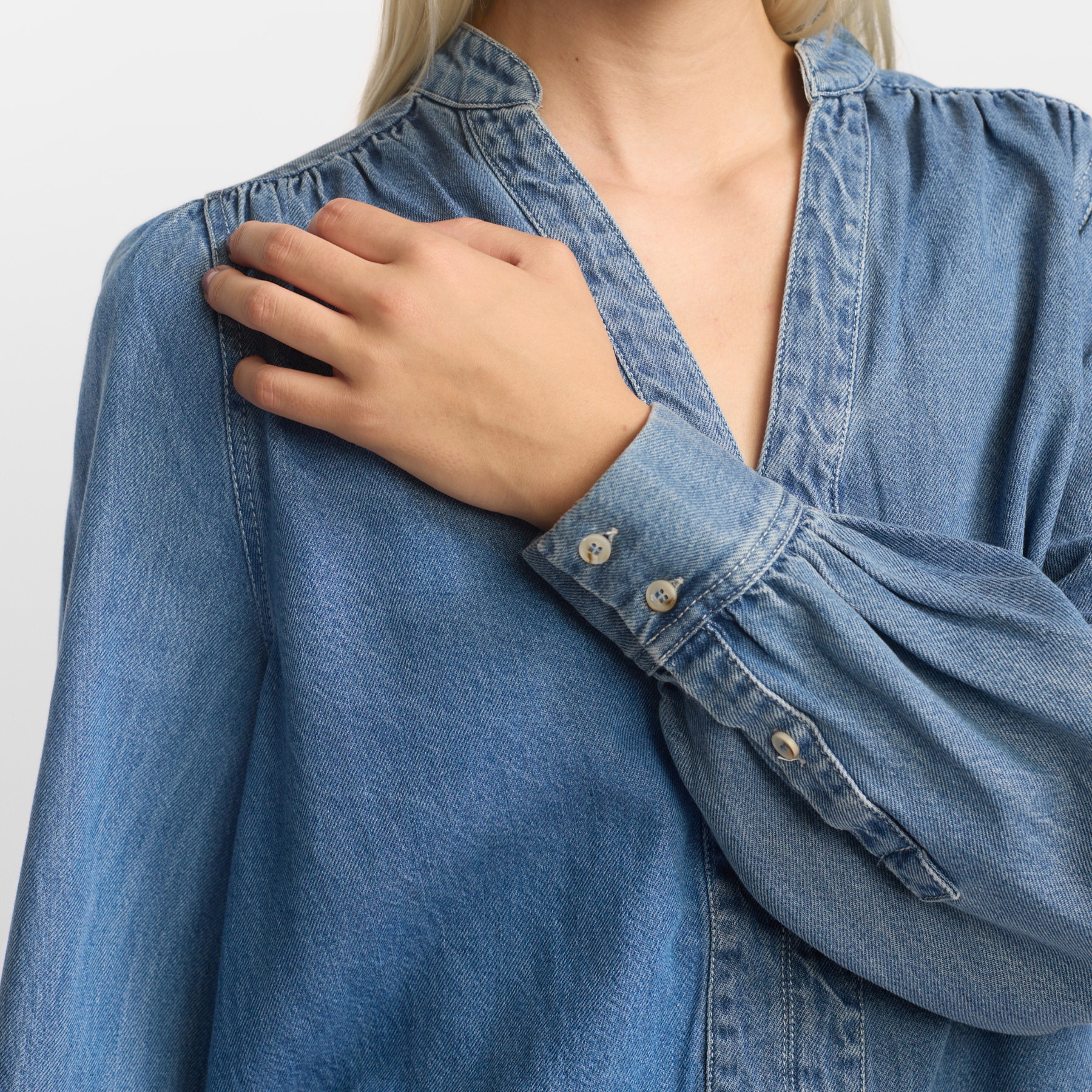 SOFT REBELS - BLUSE - CHRISTY SR225-806 - GREYISH LIGHT BLUE