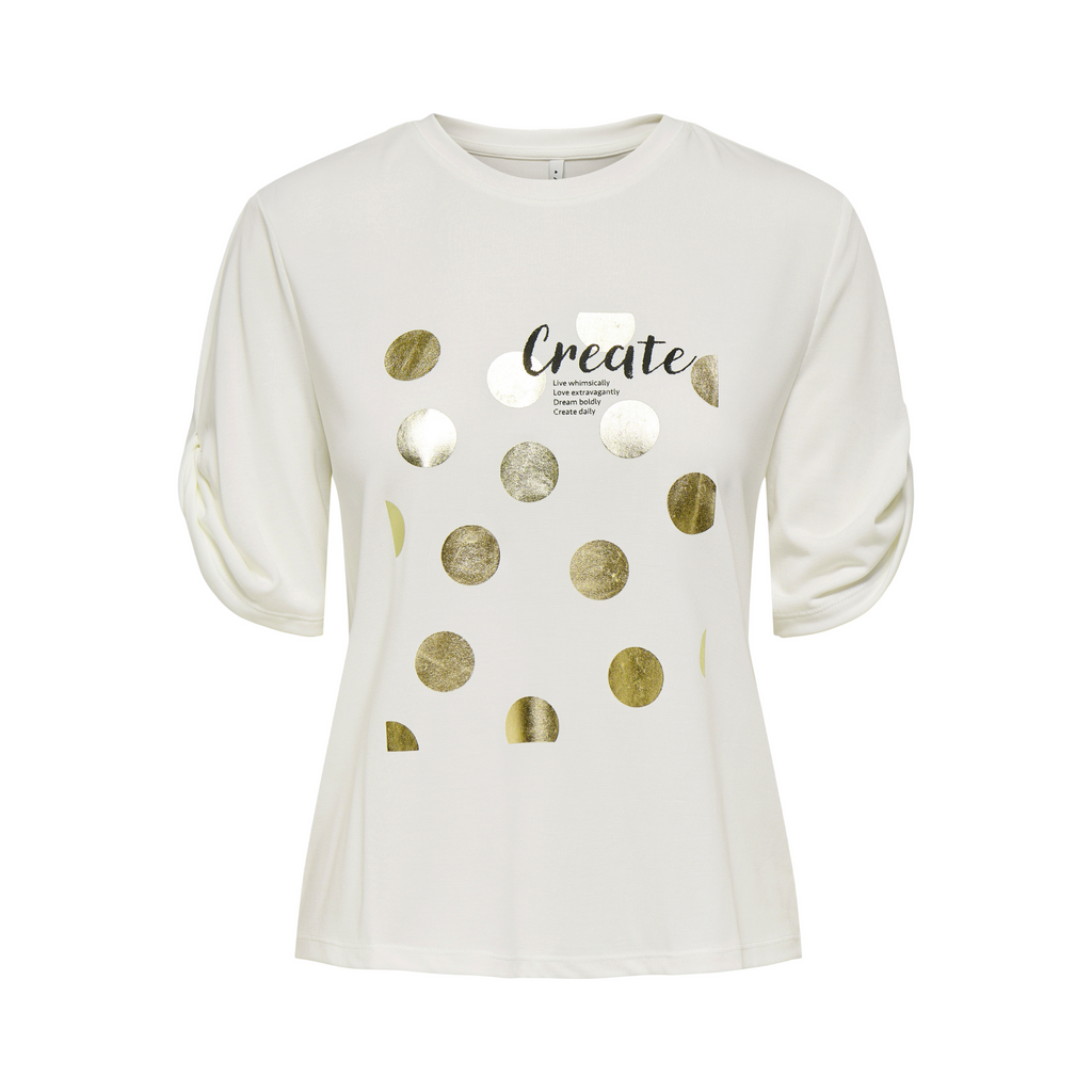 ONLY - T-SHIRT - FREE LIFE 15349921 - CLOUD DANCER/CREATE