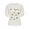 ONLY - T-SHIRT - FREE LIFE 15349921 - CLOUD DANCER/CREATE