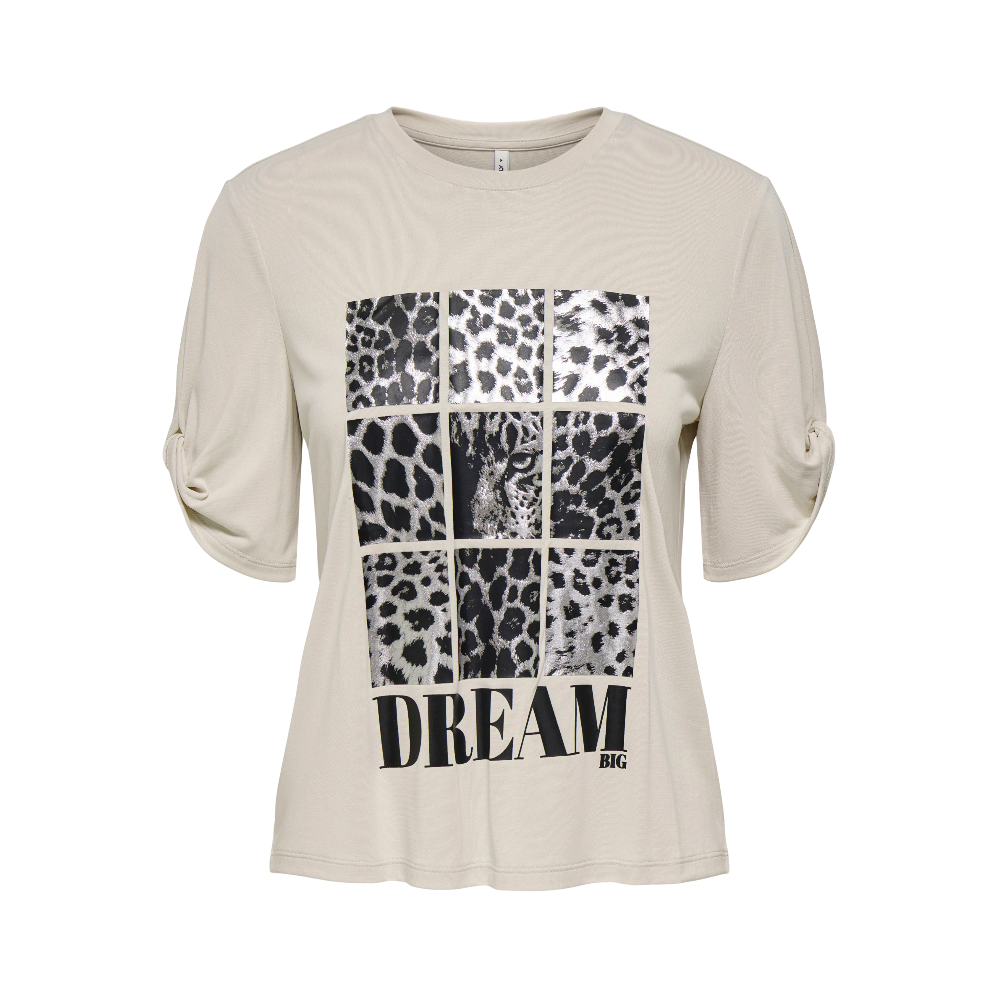 ONLY - T-SHIRT - FREE LIFE 15349921 - PUMICE STONE/DREAM