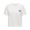 ONLY - T-SHIRT - HAPPY LIFE 15367624 - CLOUD DANCER/GREAT