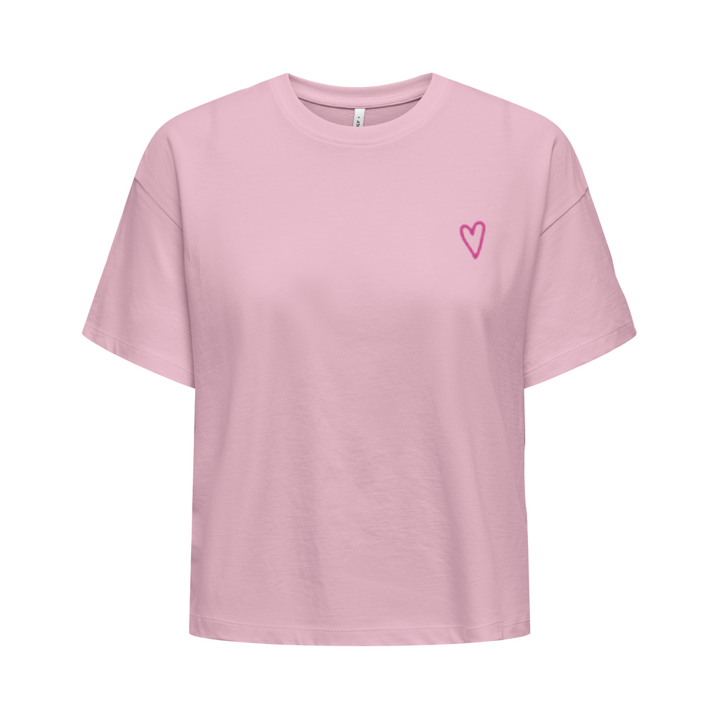 ONLY - T-SHIRT - HAPPY LIFE 15367624 - ROSEATE SPOONBILL/NEVER
