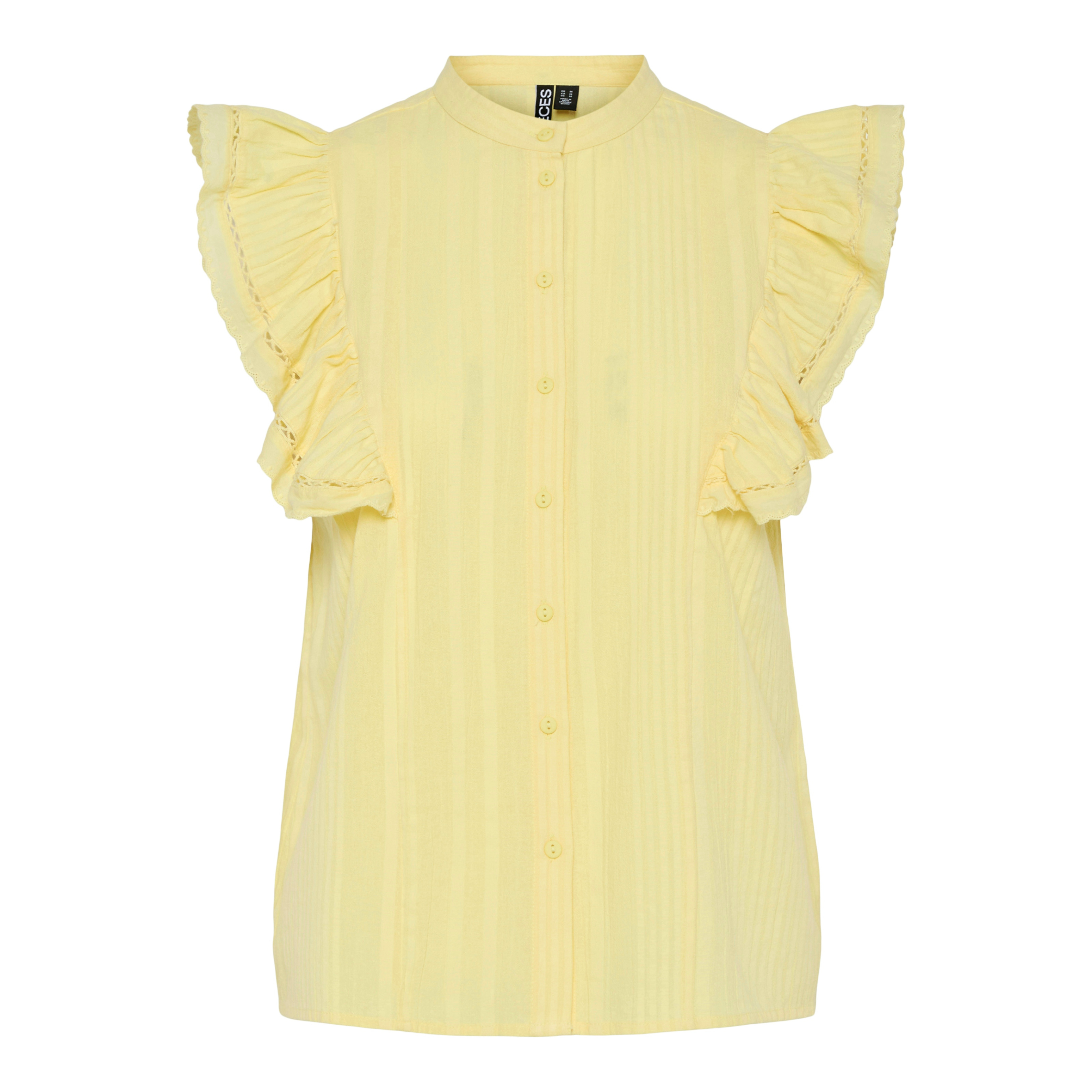PIECES - TOP - SIKKA 17156363 - PALE BANANA