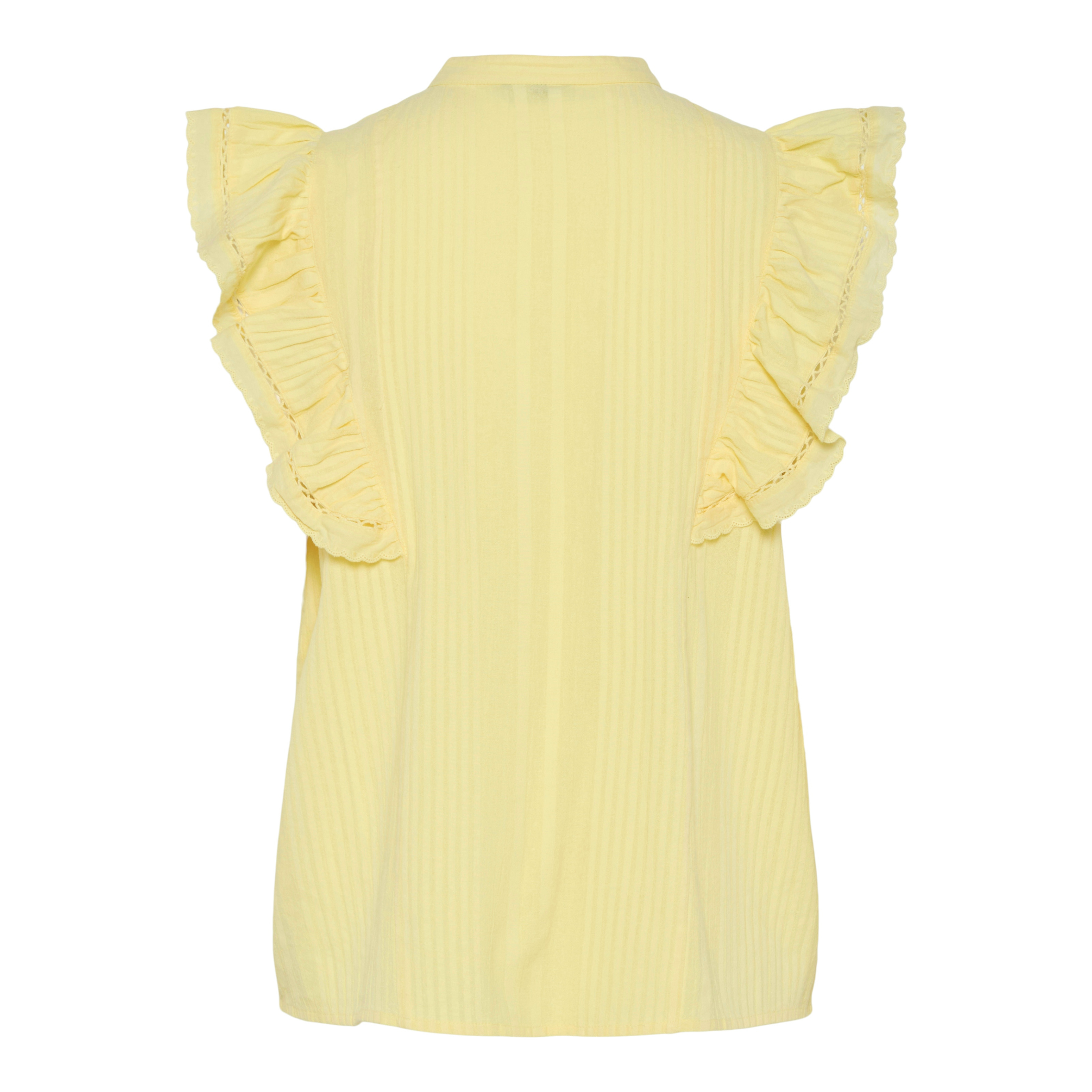 PIECES - TOP - SIKKA 17156363 - PALE BANANA