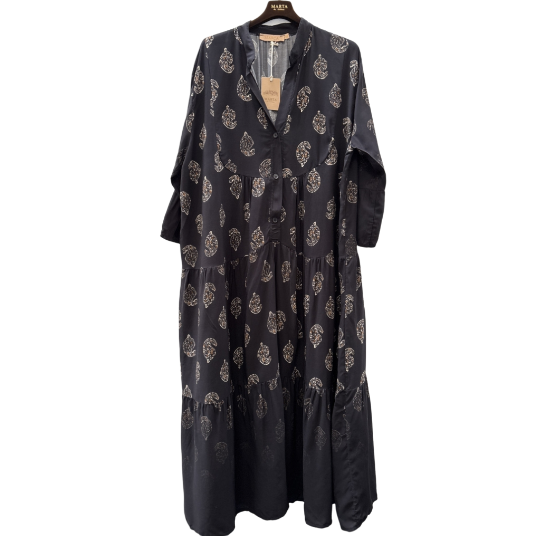 MARTA DU CHATEAU - KJOLE - BELLA 2270 - BLACK FADED