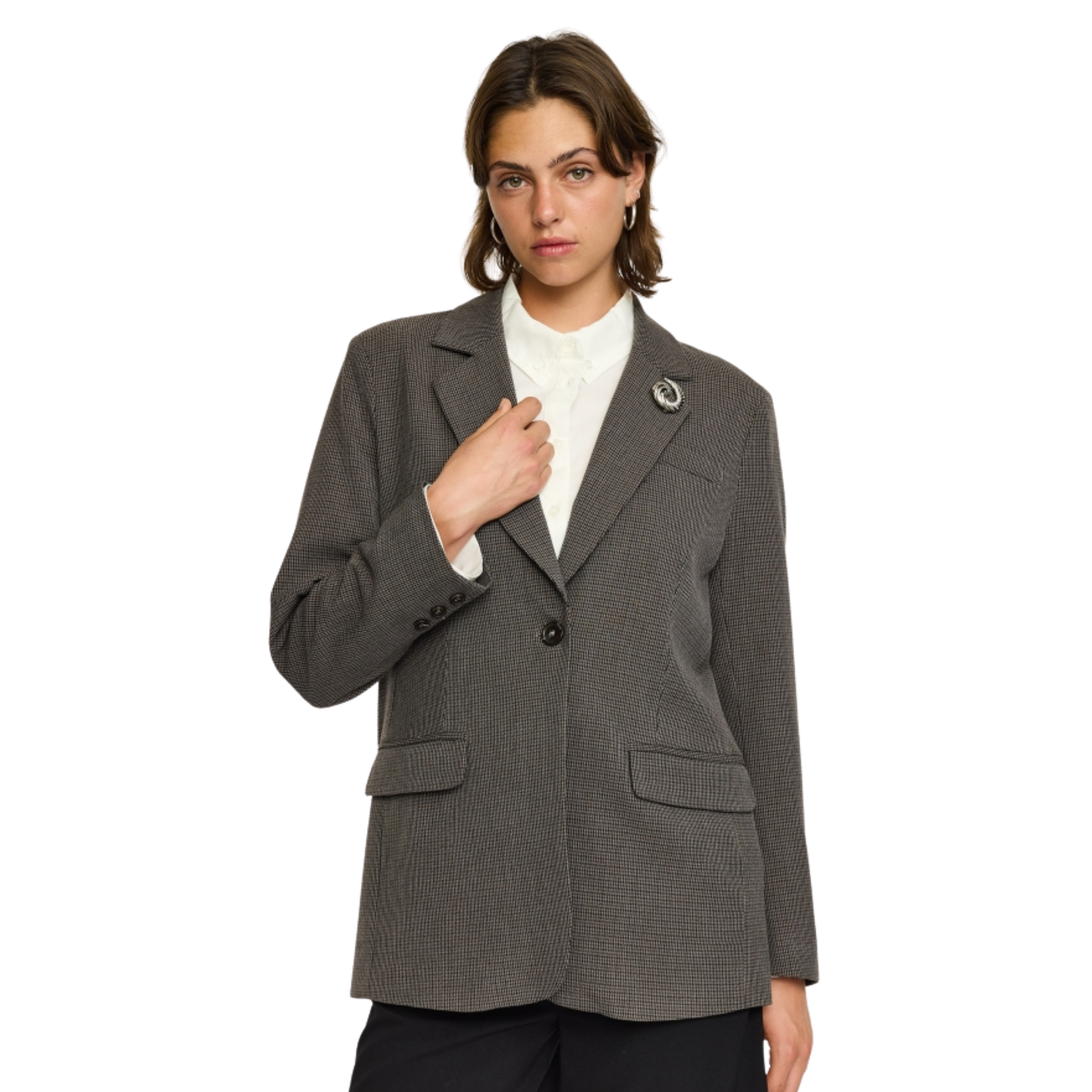 SOFT REBELS - BLAZER - MAHA SR525-732 - COFFE QUARTZ