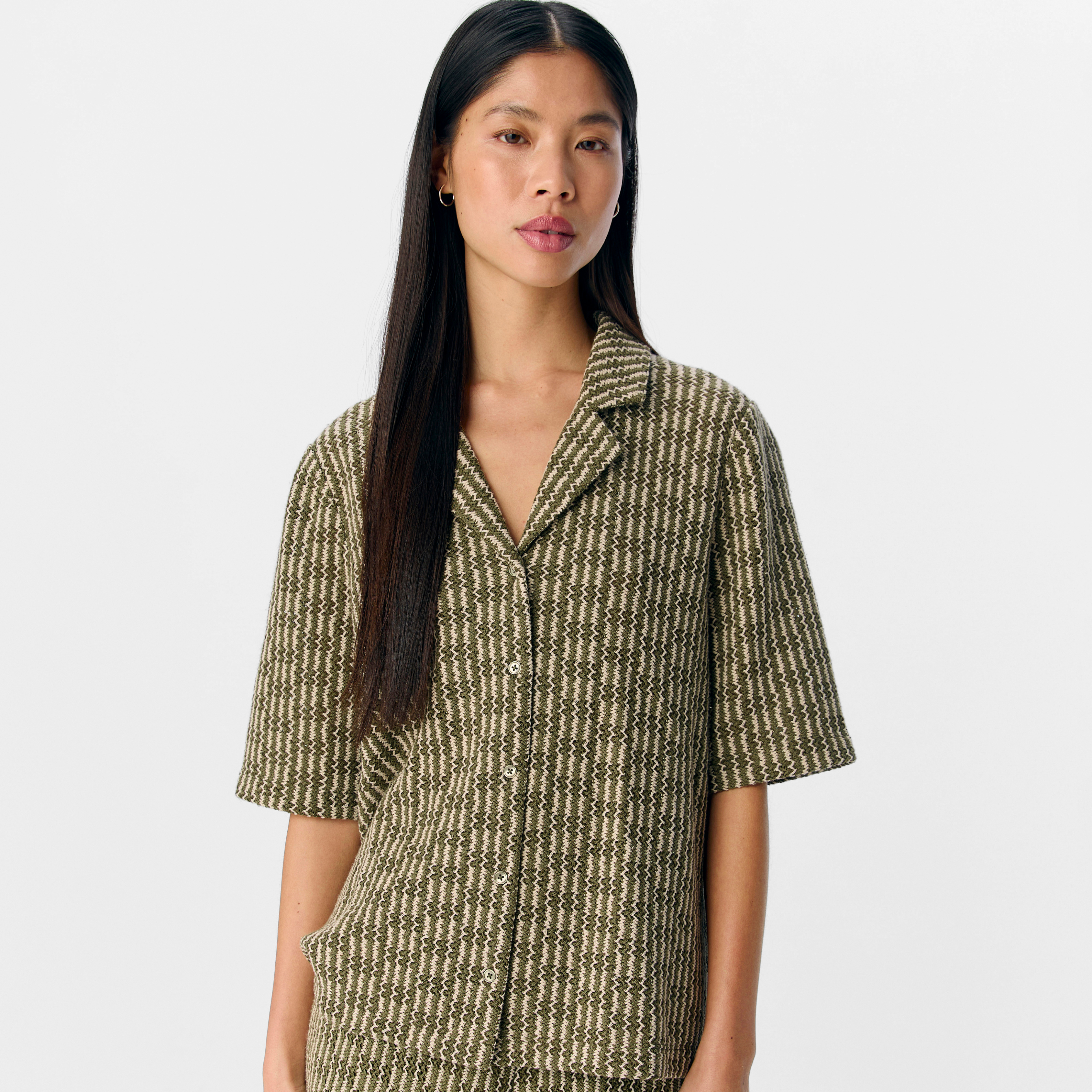 OBJECT - SKJORTE - ISJA 23046753 - CAPULET OLIVE/SANDSHELL