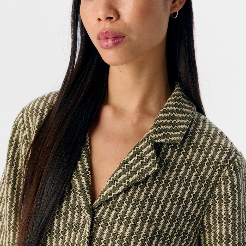 OBJECT - SKJORTE - ISJA 23046753 - CAPULET OLIVE/SANDSHELL