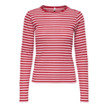 ONLY - BLUSE - ELLI RIB 15375353 - PARFAIT PINK/SALSA STRIPES