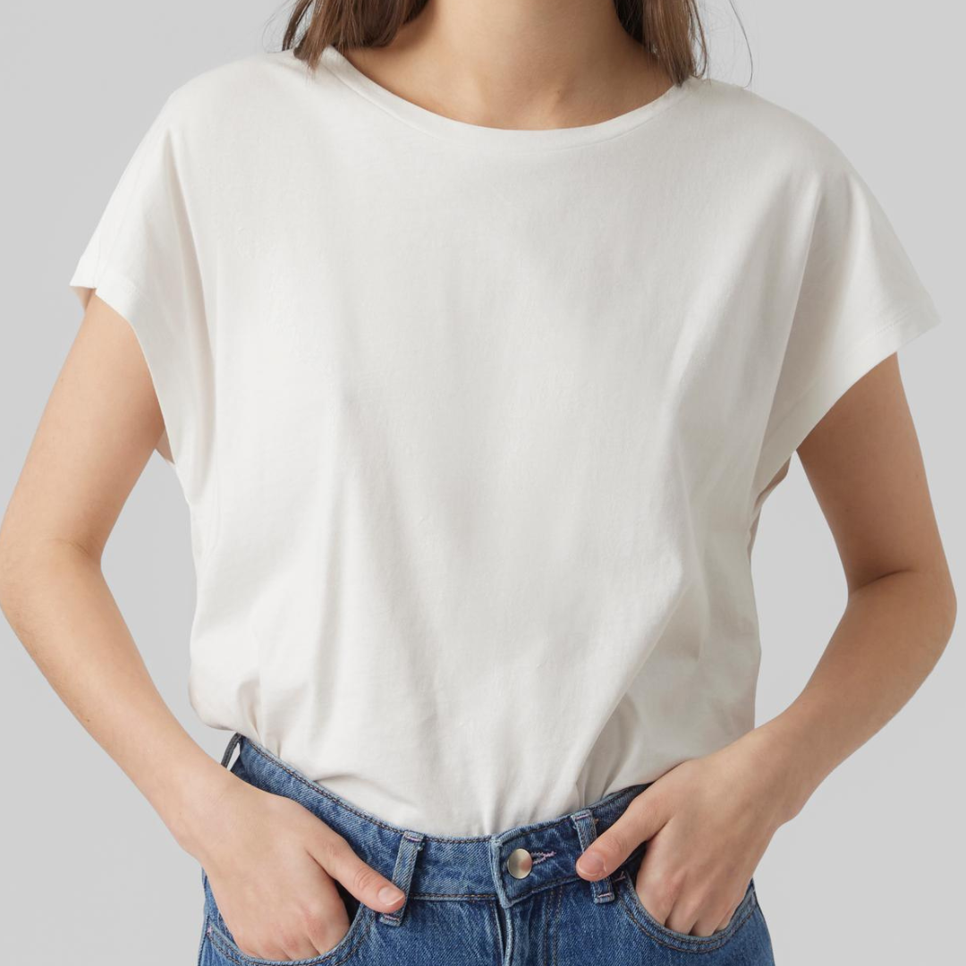 VERO MODA - T-SHIRT - PIA 10286296 - SNOW WHITE