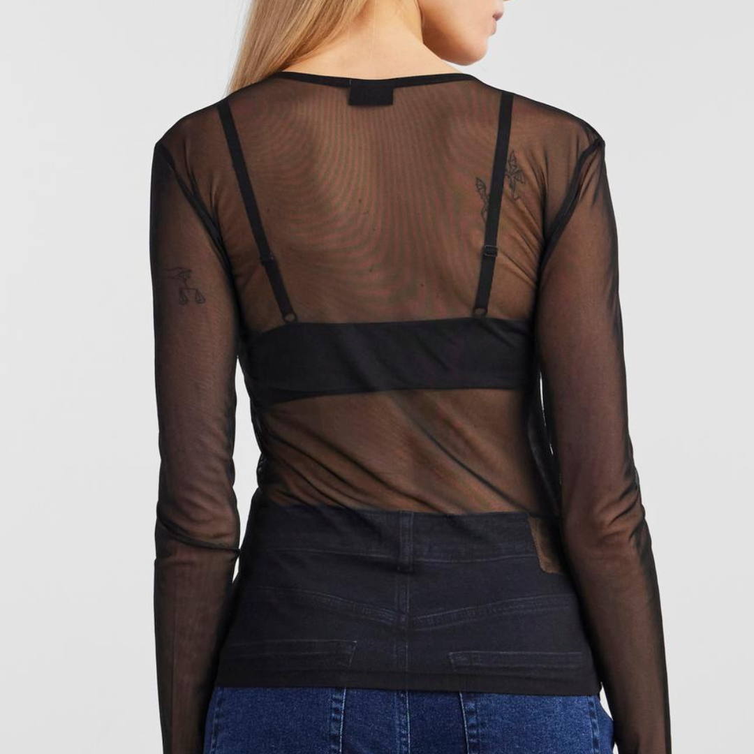 PIECES - MESHBLUSE - NINNI 17141116 -  SORT