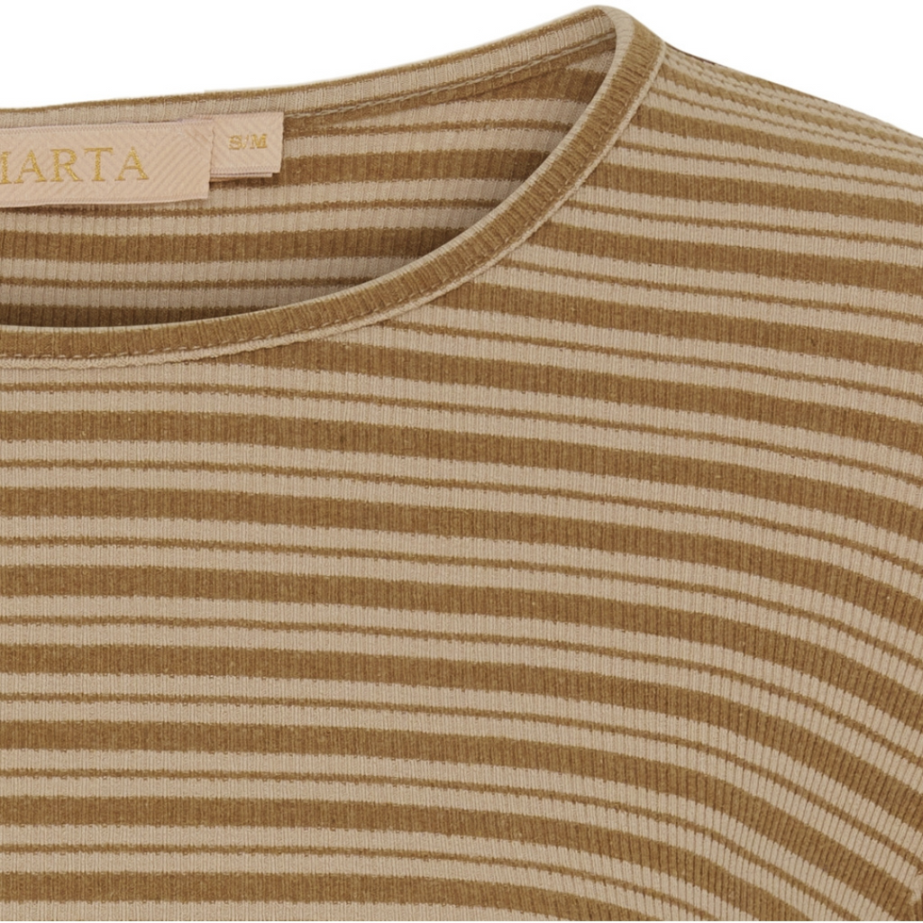MARTA DU CHATEAU - BLUSE - NOEMIE 6546 - CAMELLO/BEIGE