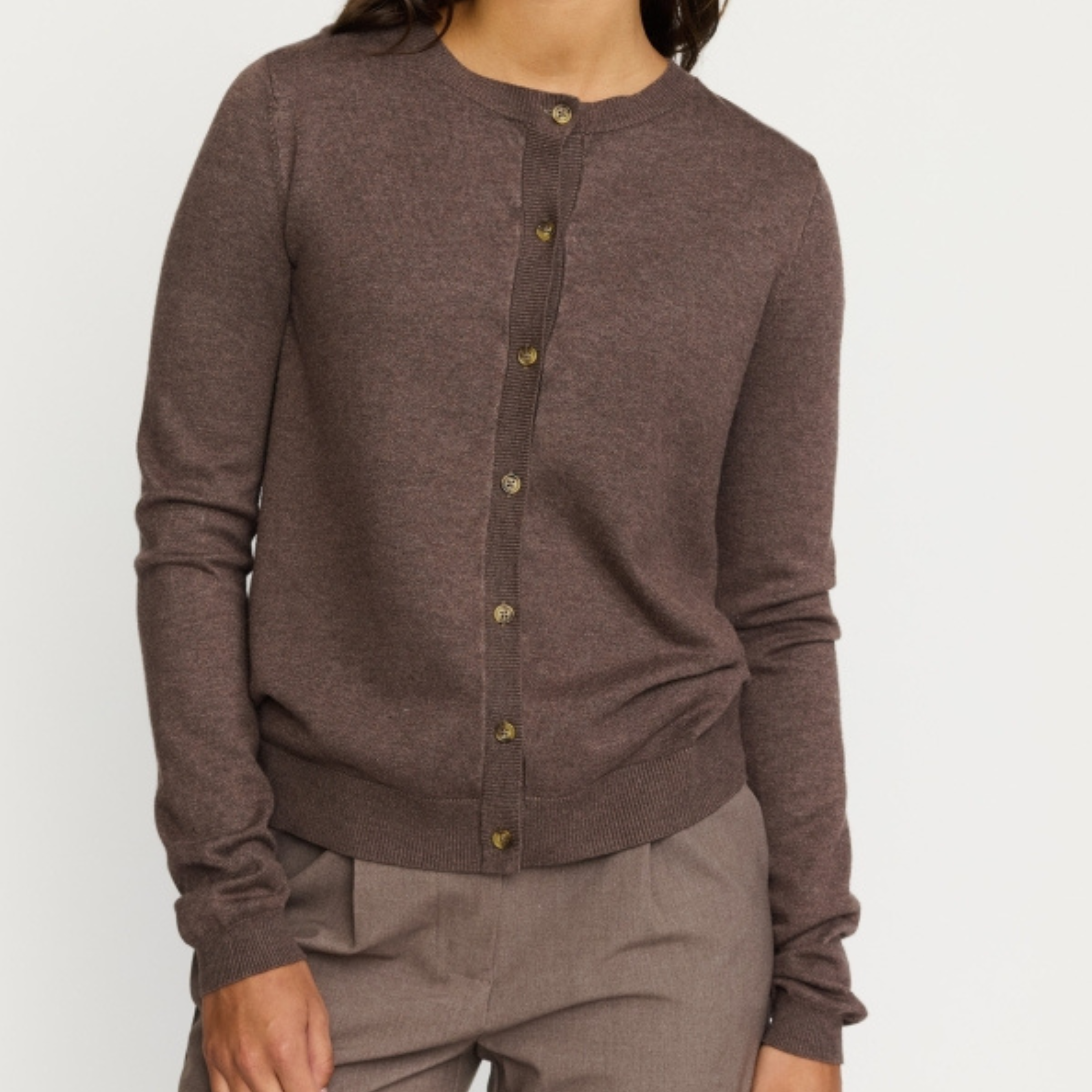 SOFT REBELS - CARDIGAN - MARLA SR120-213 - COFFEE QUARTZ MELANGE