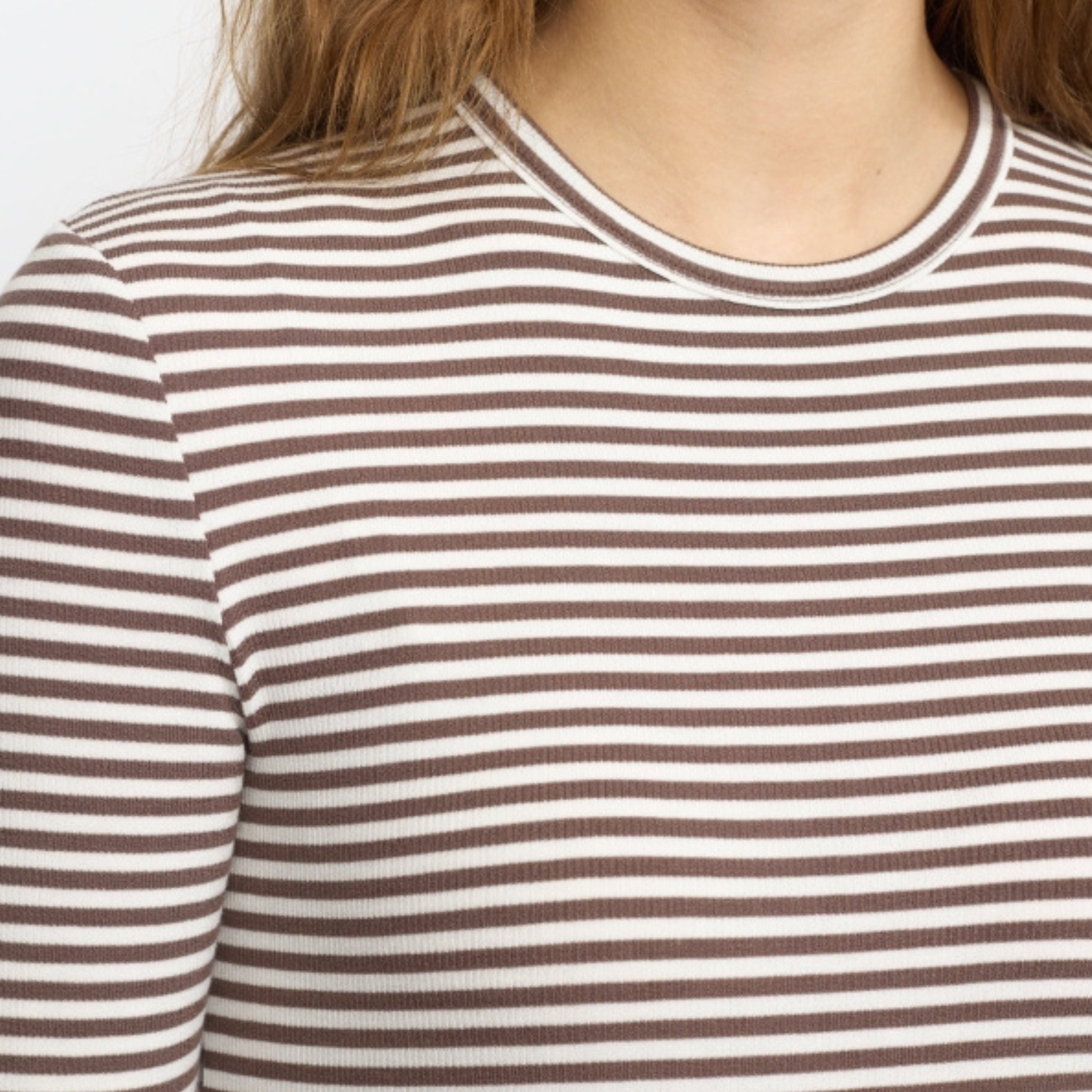 SOFT REBELS - BLUSE - FENJA SR124-303 - COFFEE QUARTZ STRIPE