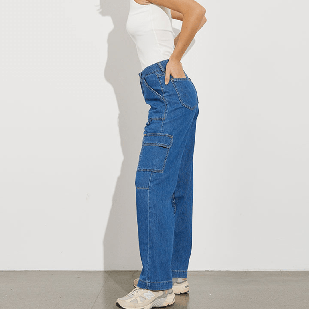 GLOBAL FUNK - JEANS - NELLIEA - BLUE