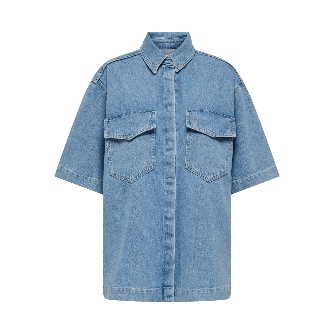 ONLY - SKJORTE - SOPHIE 15295757 - LIGHT BLUE DENIM