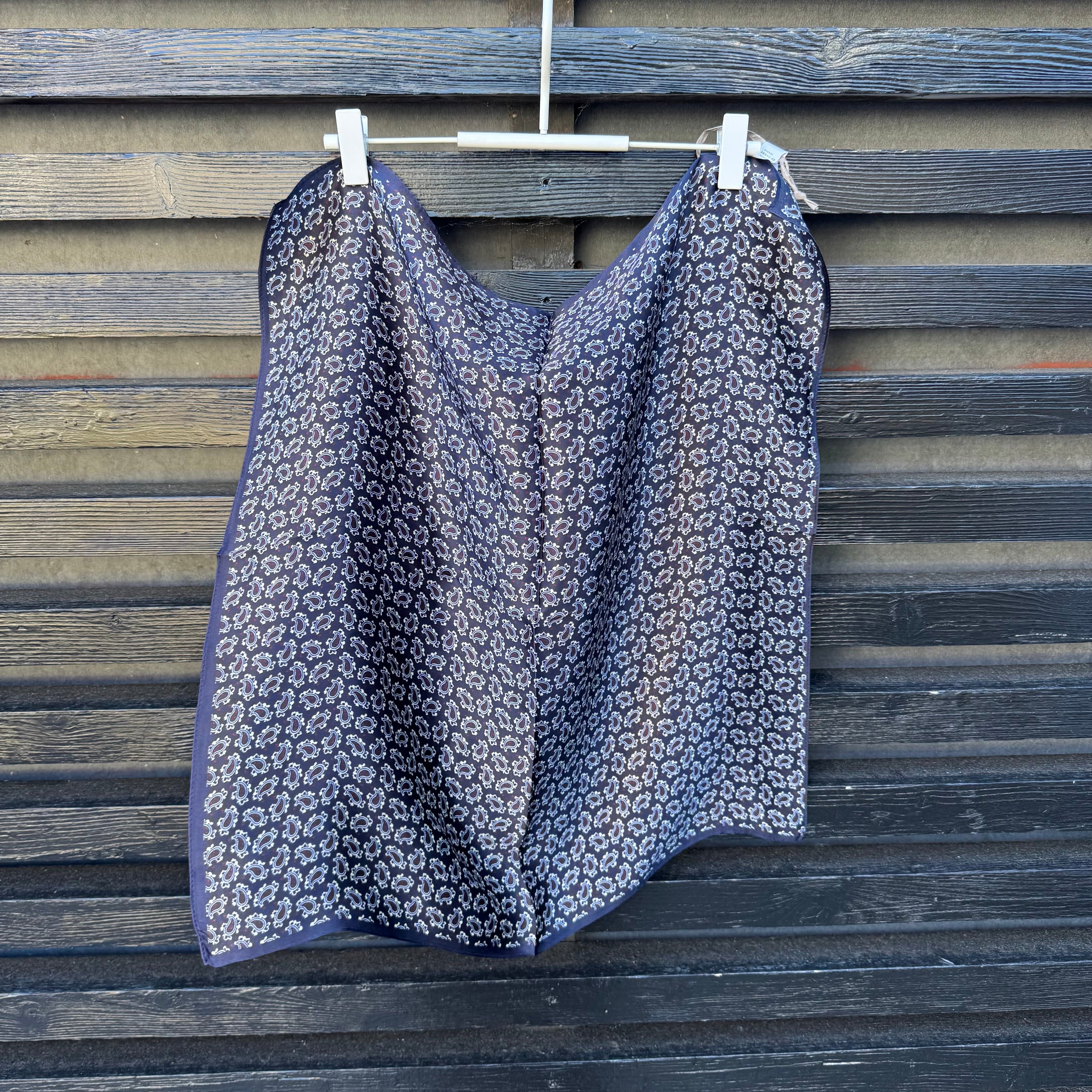 BY LUND - SILKE TØRKLÆDE - NAVY
