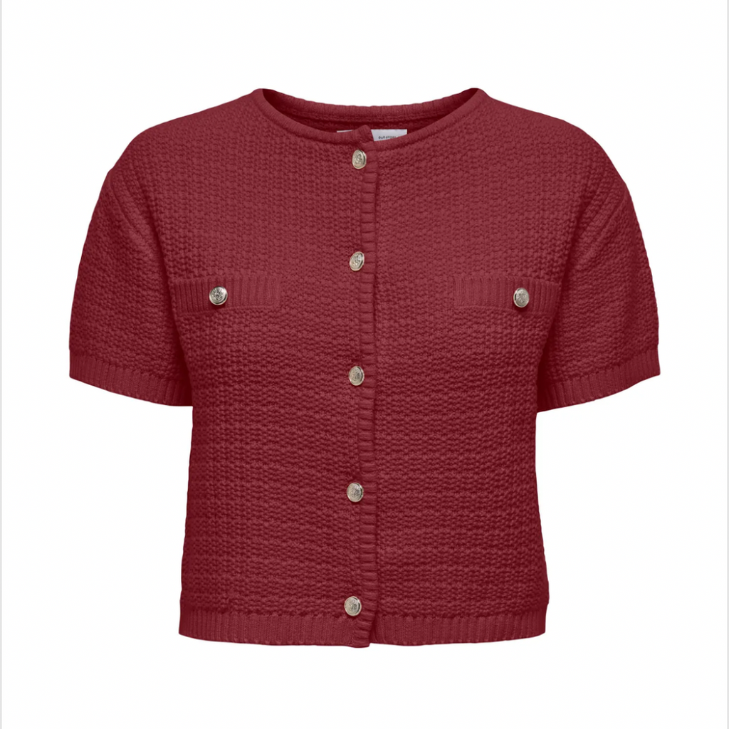 ONLY - CARDIGAN - KIEL BUTTON 15357616 - CABERNET
