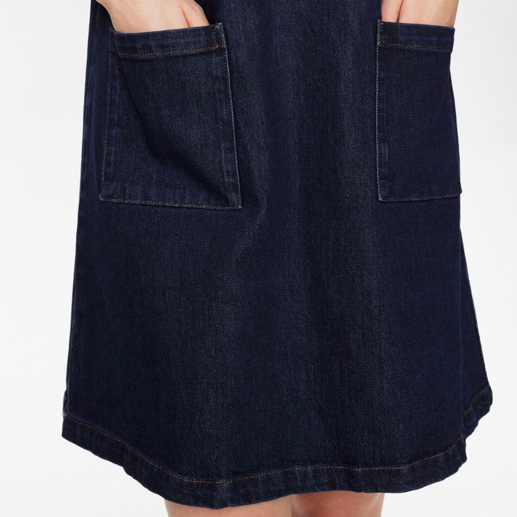 NÜMPH - DENIMKJOLE - LONDON 705192 - DARK BLUE DENIM
