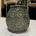 CAROS HOME  - Hurricane lamp Antique metal copper-coloured - 62002