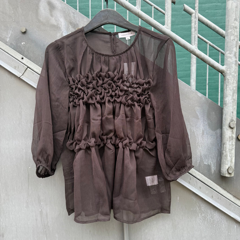CONTINUE - BLUSE - GITHA  14950 - BROWN