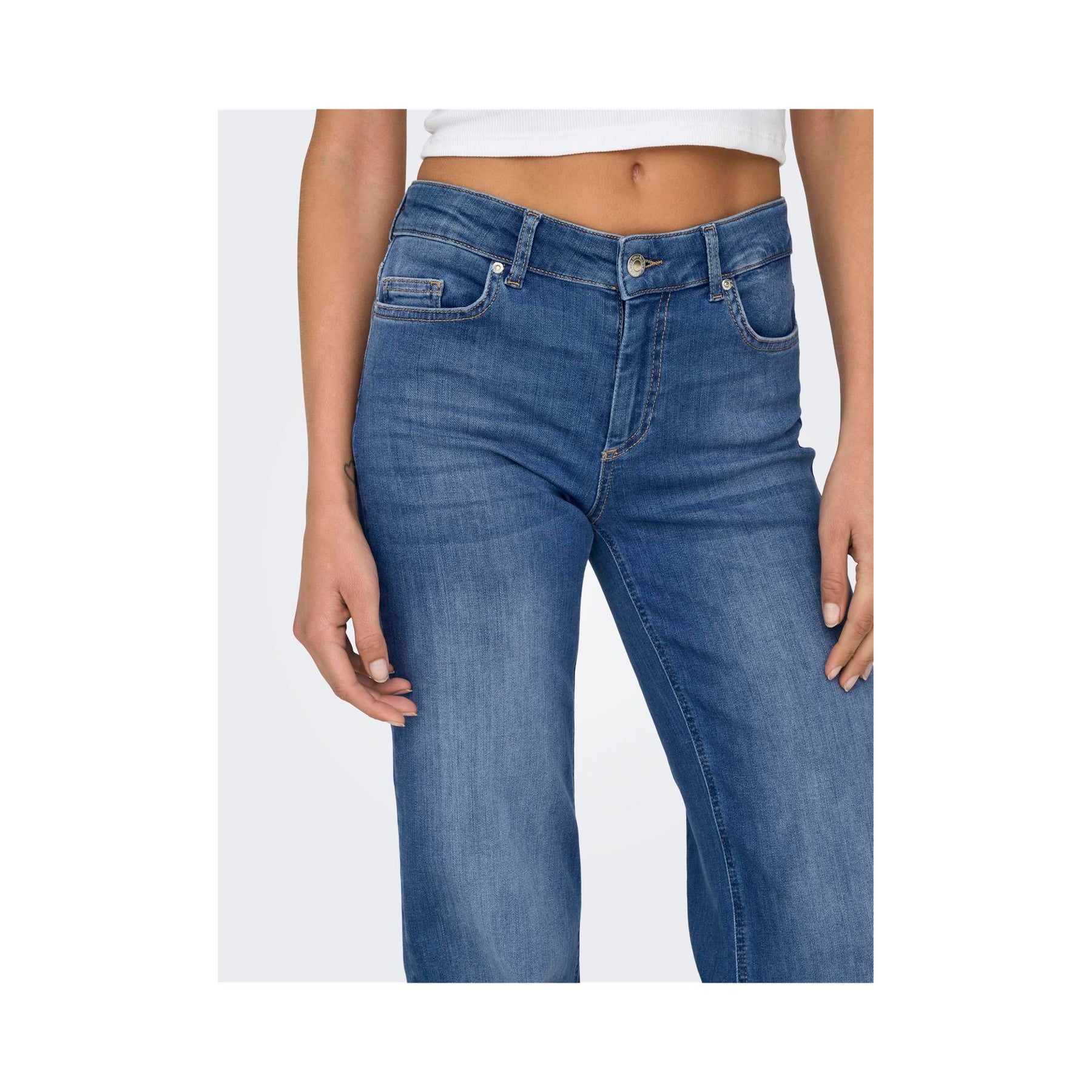 ONLY - JEANS - BLUSH 15330787 - MEDIUM BLUE DENIM