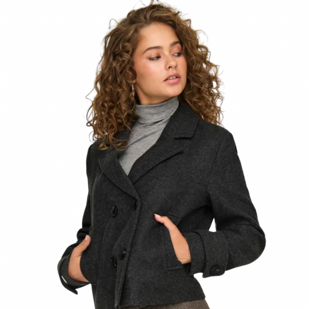 ONLY - FRAKKE - FREJA 15320983 - DARK GREY MELANGE