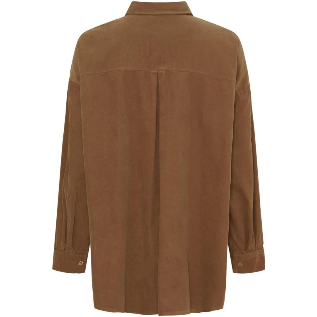 MARTA DU CHATEAU - SKJORTE - GISELLE 248056 - DARK CAMEL