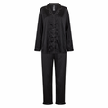 HYPE THE DETAIL - SATIN PYJAMAS - 3800439 - SORT