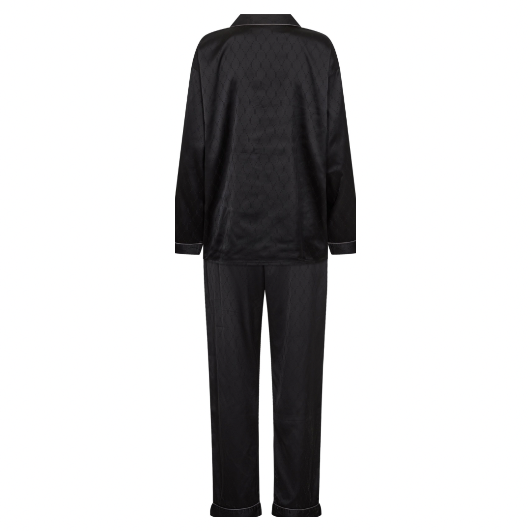 HYPE THE DETAIL - SATIN PYJAMAS - 3800439 - SORT