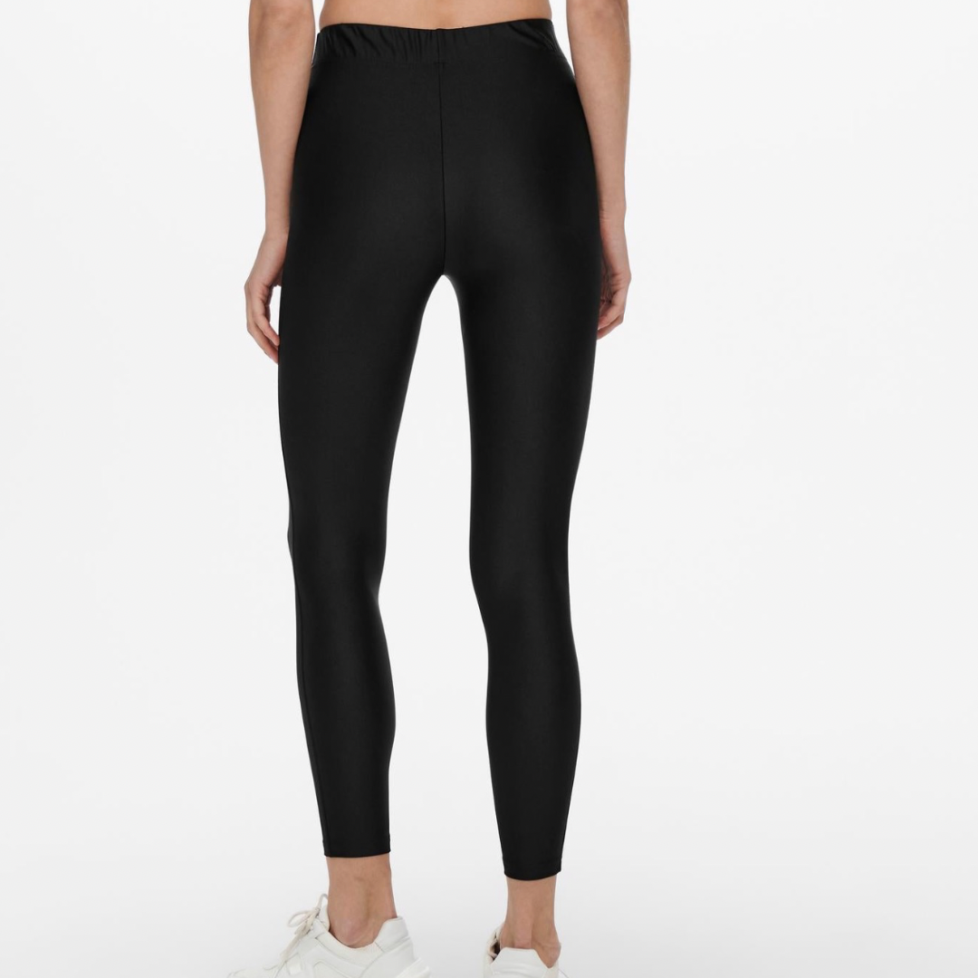 ONLY - LEGGINGS - LINA SHINY 15239607 - SORT