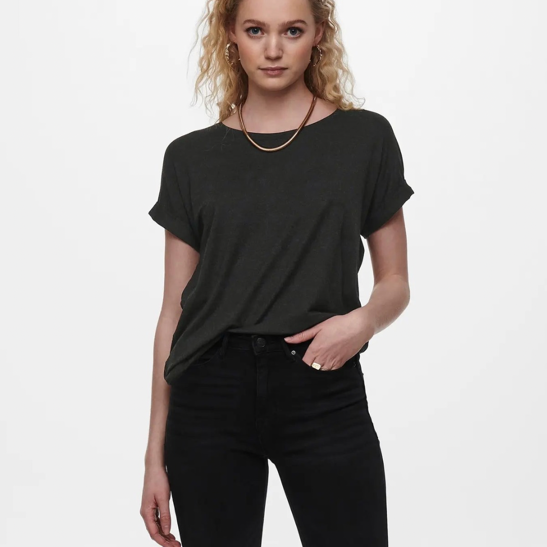 ONLY - T-SHIRT - MOSTER - 15106662 - DARK GREY MELANGE