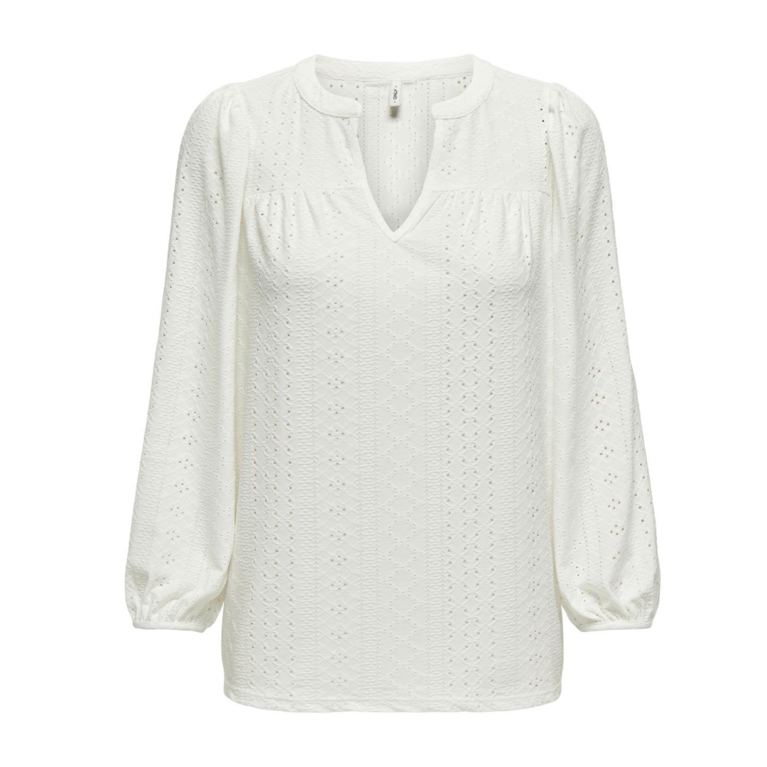 ONLY - BLUSE - SANDRA 15293379 - CLOUD DANCER