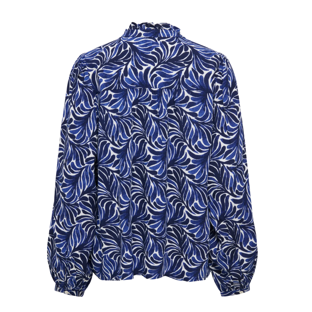 ONLY - SKJORTE - RAYA 15370803 - SURF THE WEB/GRAPHIC BLUE