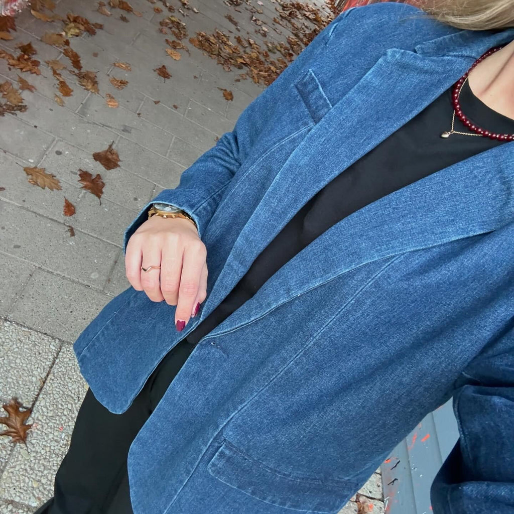 ONLY - BLAZER - CORY 15338592 - MEDIUM BLUE DENIM