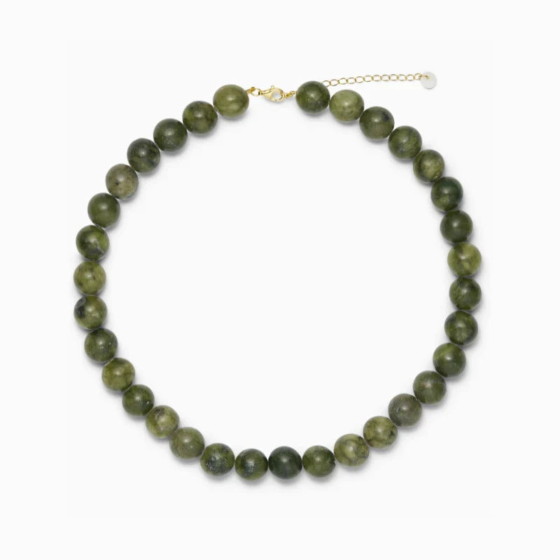 SOÏ - KRYSTAL HALSKÆDE - FARO - CHUNKY SOUTHERN JADE