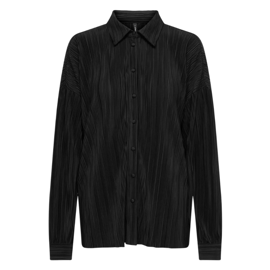 ONLY - SKJORTE - PERY PLISSÉ 15368181 - SORT