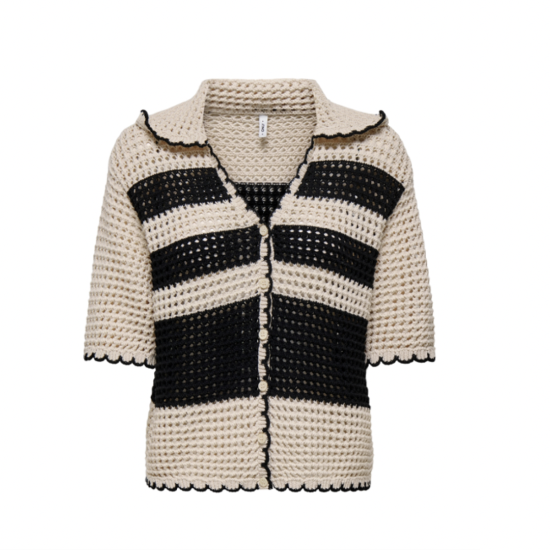 ONLY - CARDIGAN - LUCIE LIFE 3/4 - 15342215  - EURU STRIPES