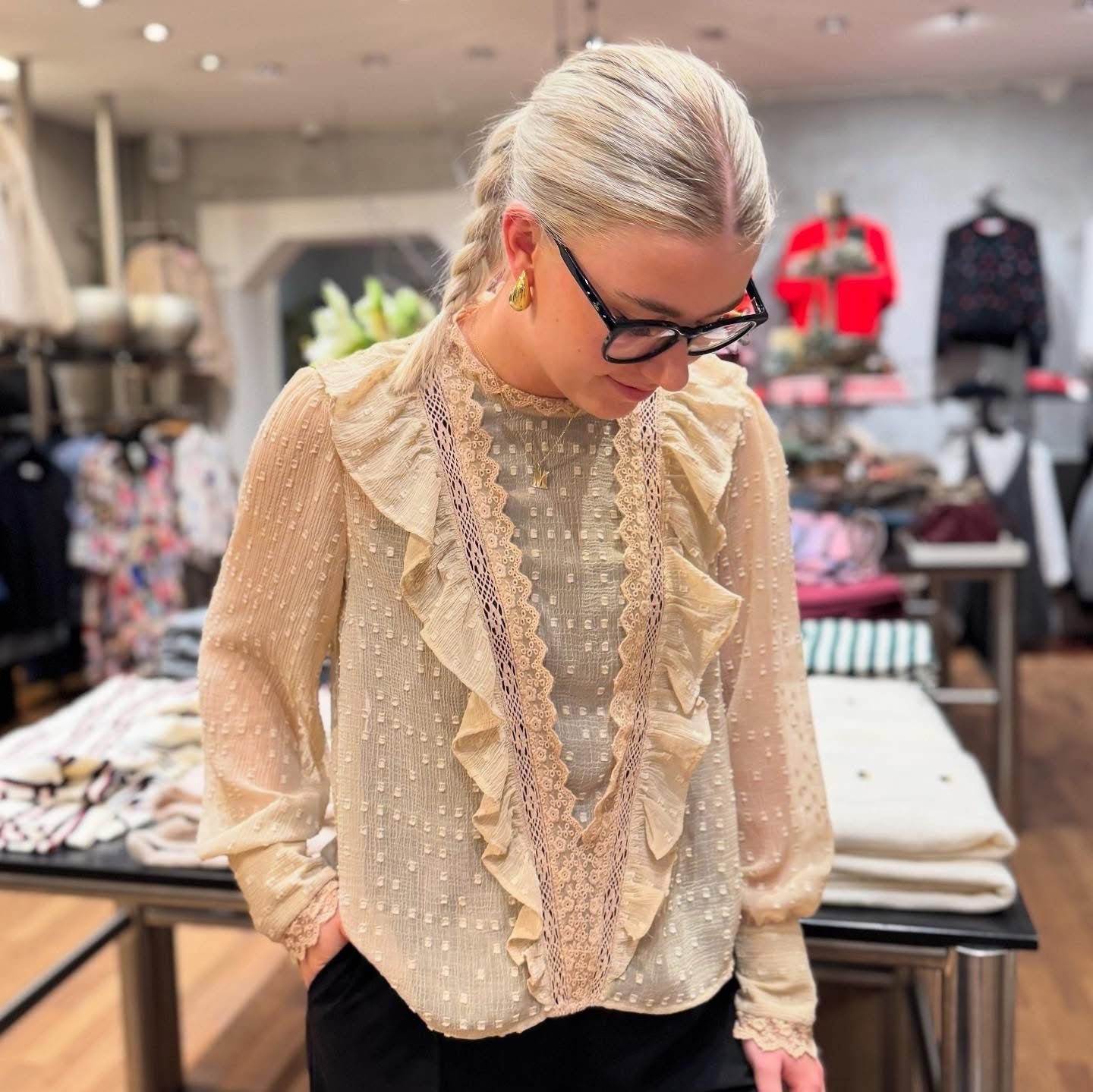 ONLY - BLUSE - SILA 15305483 - HUMUS