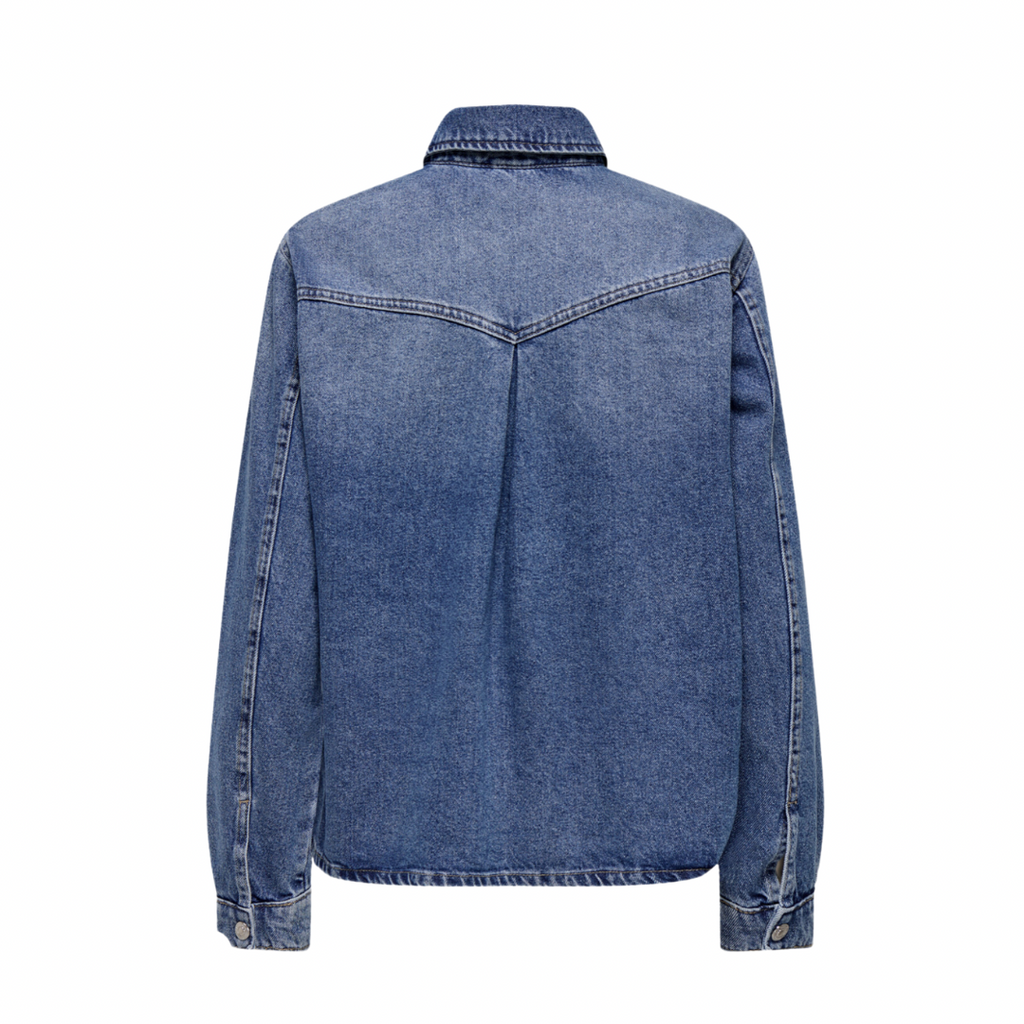 ONLY - SKJORTE - ELLA 15337158 - MEDIUM BLUE DENIM
