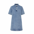 PIECES - DENIM KJOLE - KENYA 17154494 - MEDIUM BLUE DENIM